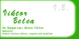 viktor belea business card